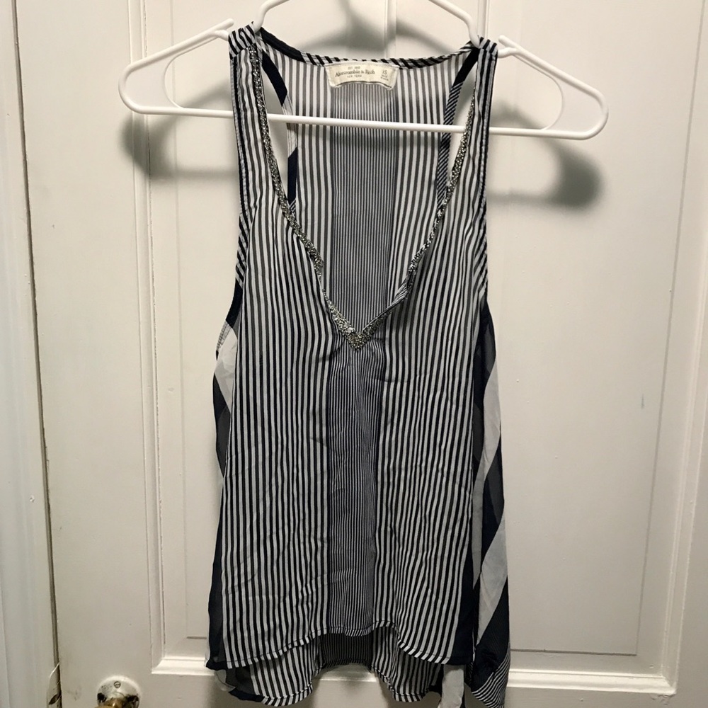 Striped flowy top